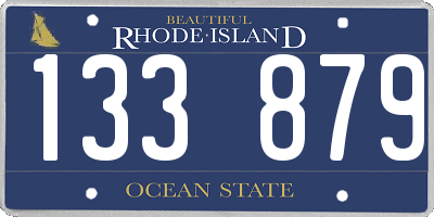 RI license plate 133879