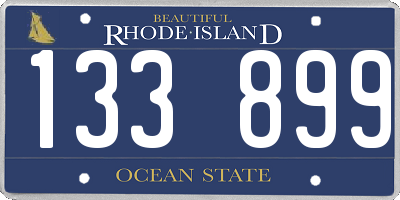 RI license plate 133899