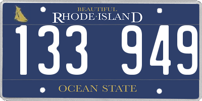 RI license plate 133949