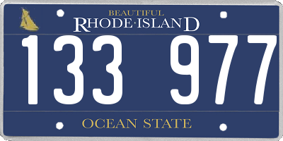 RI license plate 133977