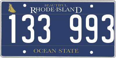RI license plate 133993