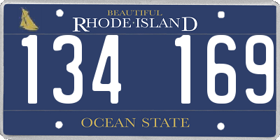 RI license plate 134169