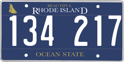 RI license plate 134217