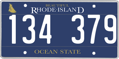 RI license plate 134379