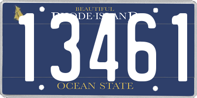 RI license plate 13461