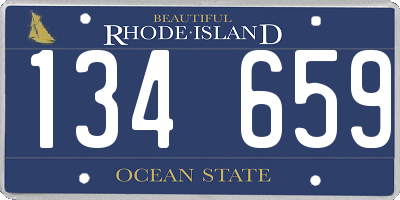 RI license plate 134659
