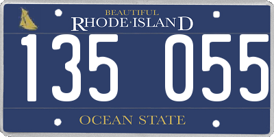 RI license plate 135055
