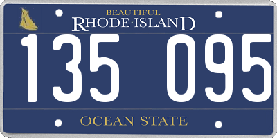 RI license plate 135095