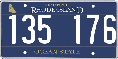 RI license plate 135176