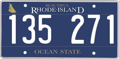 RI license plate 135271