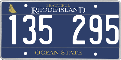 RI license plate 135295