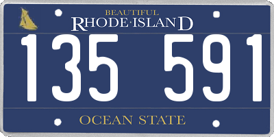 RI license plate 135591