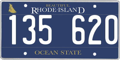 RI license plate 135620