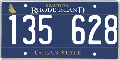 RI license plate 135628