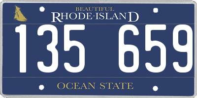 RI license plate 135659