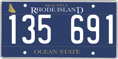 RI license plate 135691