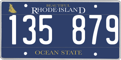 RI license plate 135879
