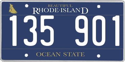 RI license plate 135901