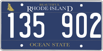 RI license plate 135902