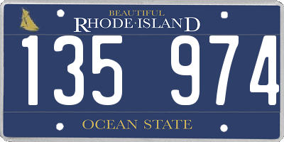 RI license plate 135974