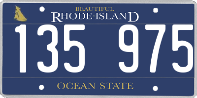 RI license plate 135975