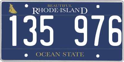 RI license plate 135976
