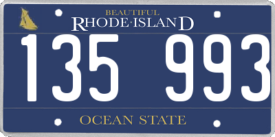 RI license plate 135993