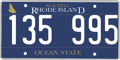 RI license plate 135995