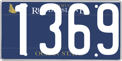 RI license plate 1369