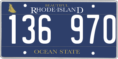 RI license plate 136970