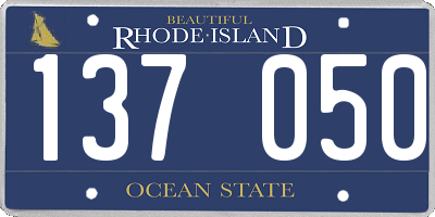 RI license plate 137050
