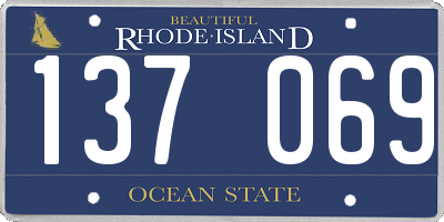 RI license plate 137069