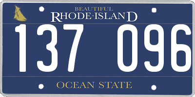 RI license plate 137096