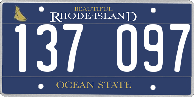 RI license plate 137097