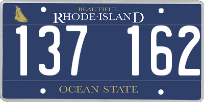 RI license plate 137162