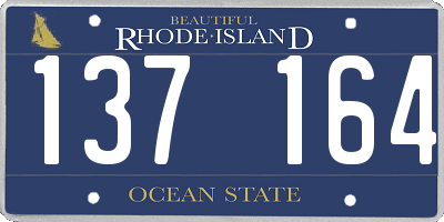 RI license plate 137164