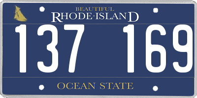 RI license plate 137169