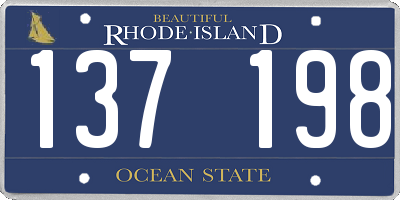 RI license plate 137198