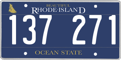 RI license plate 137271