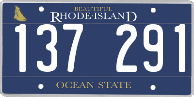 RI license plate 137291