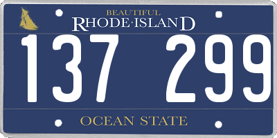 RI license plate 137299