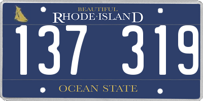 RI license plate 137319