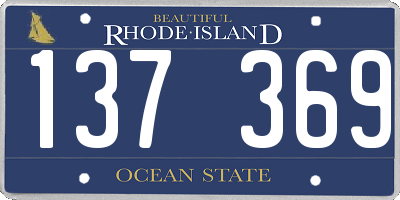 RI license plate 137369
