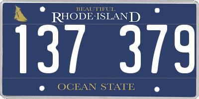 RI license plate 137379