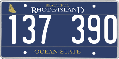 RI license plate 137390