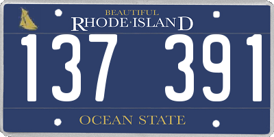 RI license plate 137391