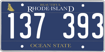 RI license plate 137393