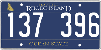 RI license plate 137396