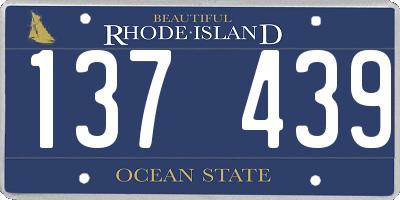 RI license plate 137439
