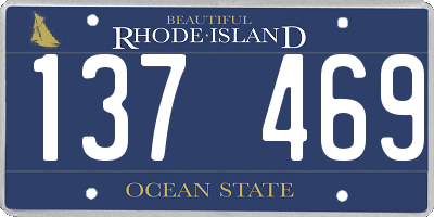 RI license plate 137469